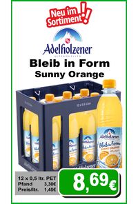 Bleib in Form Sunny Orange 12x05PET