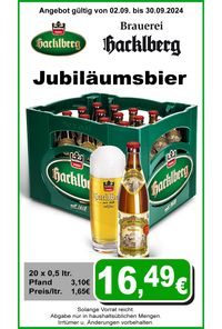 Jubil&auml;umsbier